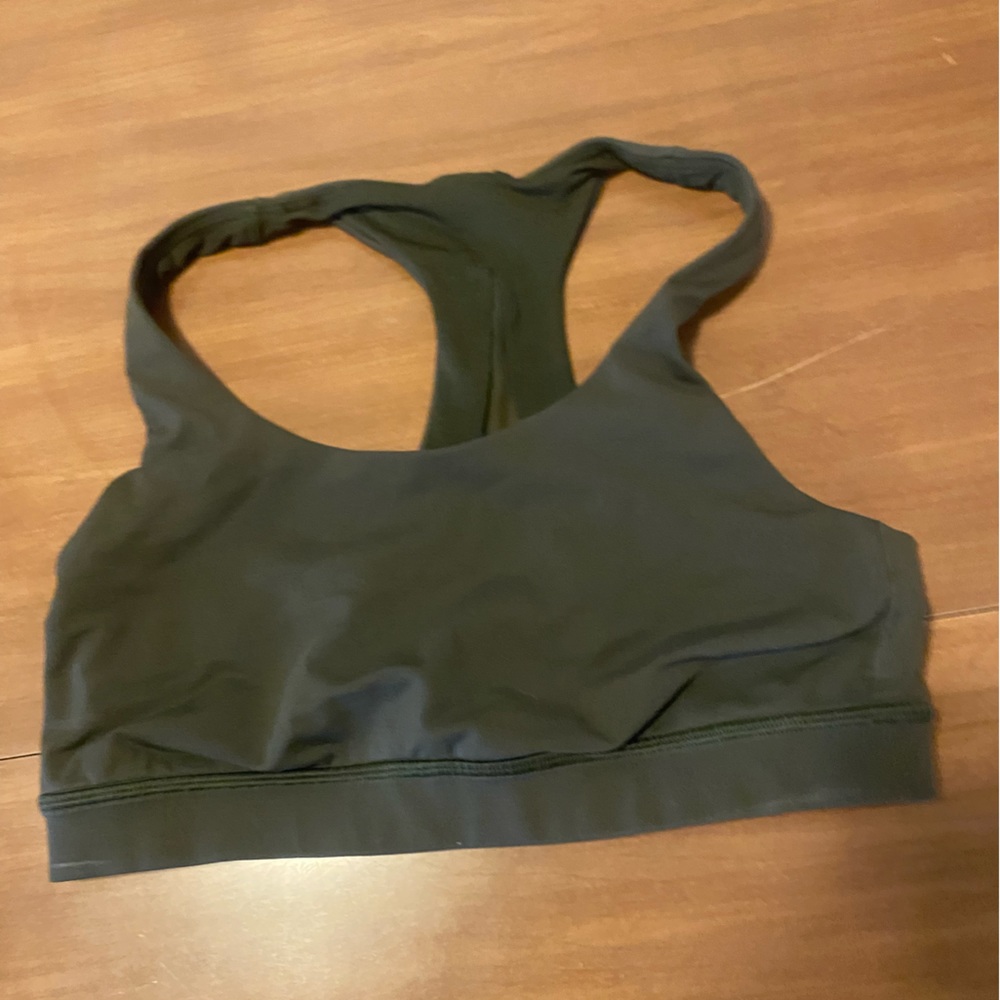 Lulu lemon army green sports bra
